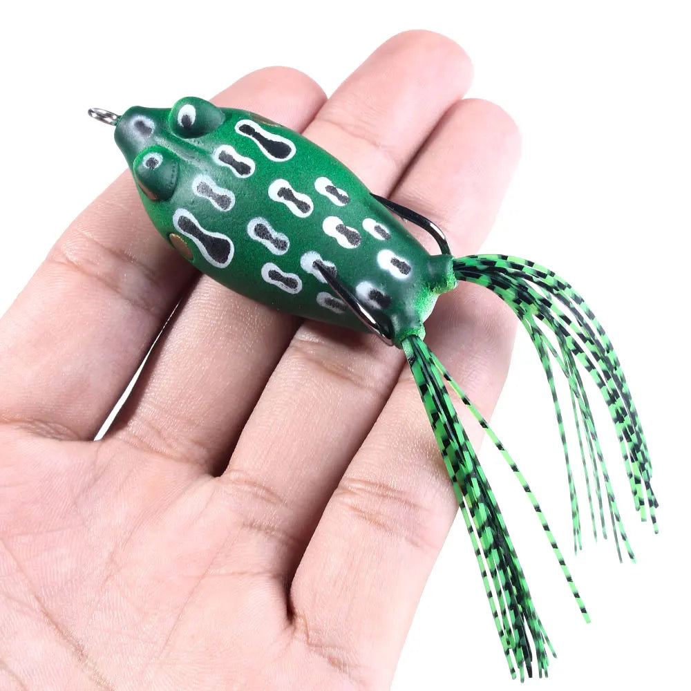 Hengjia Topwater Wobblers Fly Fishing Artificial Insect Soft Lures Frog Fishing Lures