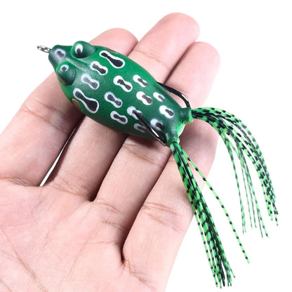 Hengjia Topwater Wobblers Fly Fishing Artificial Insect Soft Lures Frog Fishing Lures