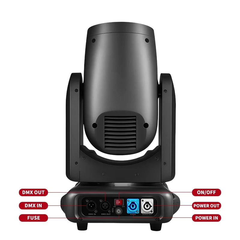 400W Beam MovingHead Ktv Nightclub Move Head Disco Stage Light with Ring/Strip/Halo Light