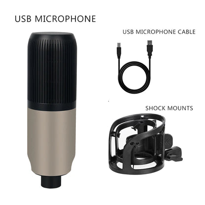 2021 Popular Production USB Microphone   Blue Gold NC 80 Studio  Condenser Microphone