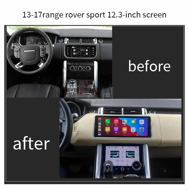 12.3 Inch Flip Screen Car Radio DVD Multimedia Player Head Unit Fit for Land Rover Range Rover Sport L494 GPS Navigation CarPlay
