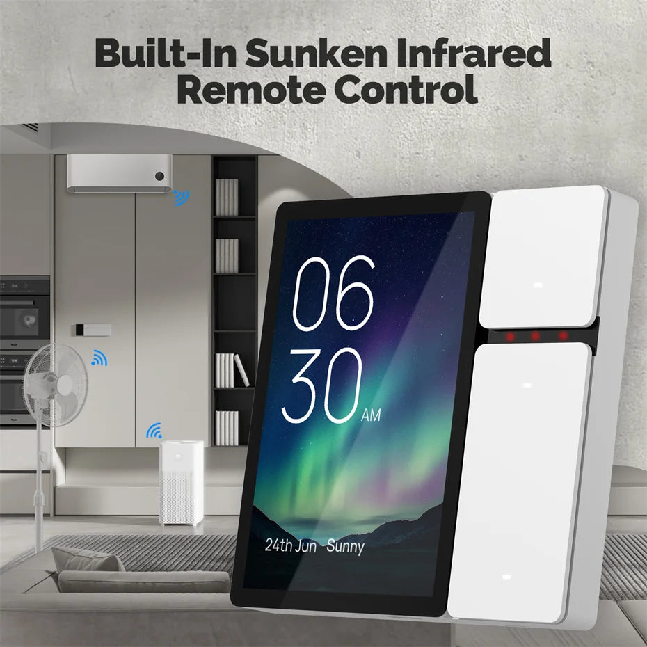 3.5inch Infrared  Gateway Remote Control Tuya WIFI 3gang Smart Switch Home Multi-Function Touch Screen Control 240v