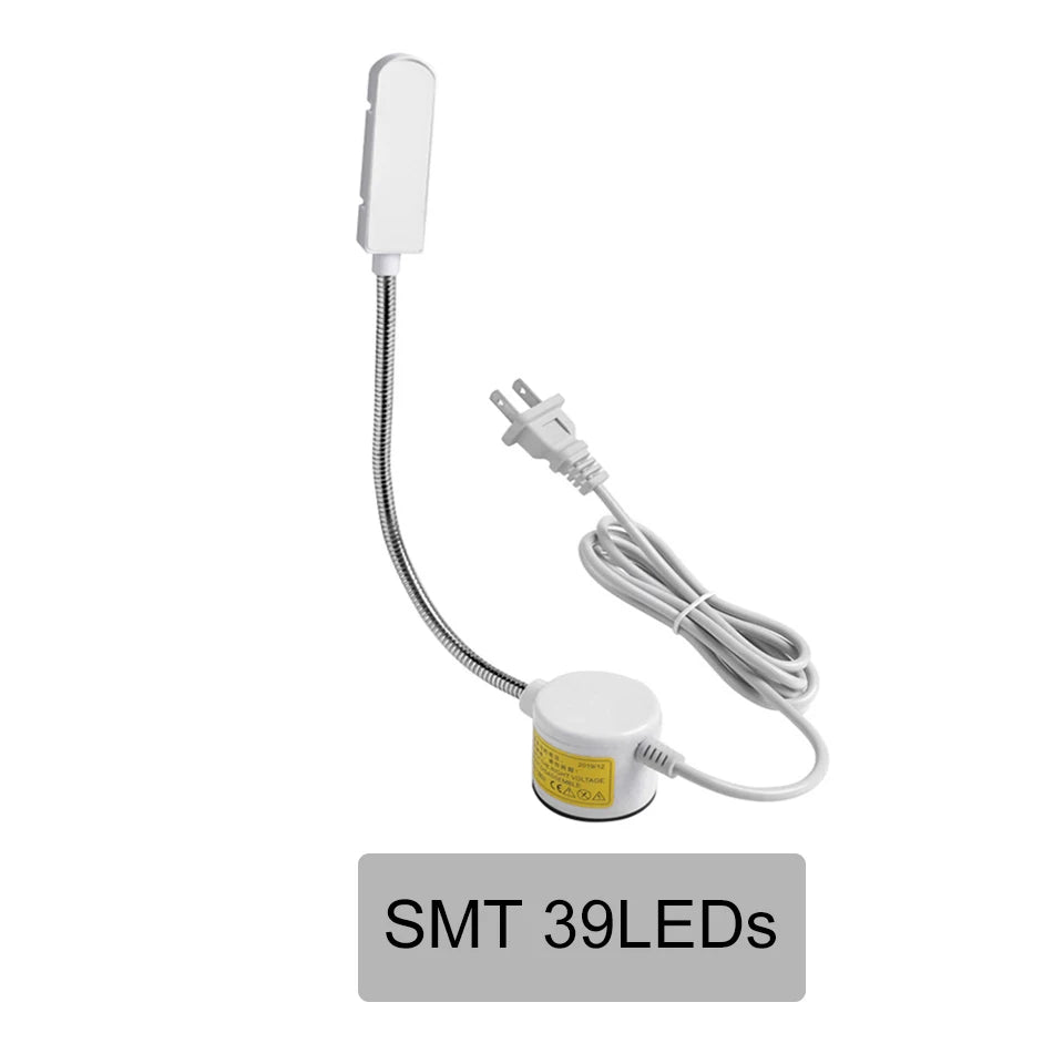 Dimmable Sewing Machine LED Lights Flexible Work Lamp Industrial Lighting Magnetic Sewing Light 20/30LEDs for Drill Press Lathe