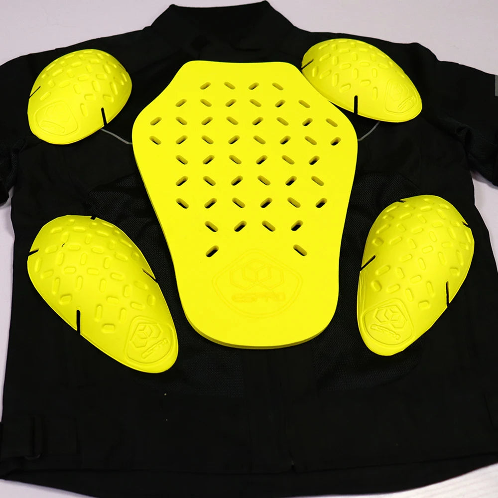 Motorcycle Jacket Lining Protectors Pad Shoulders Elbow Back Armor Protective Gear for Motocross Skiing ICE Skating Bike Cycling