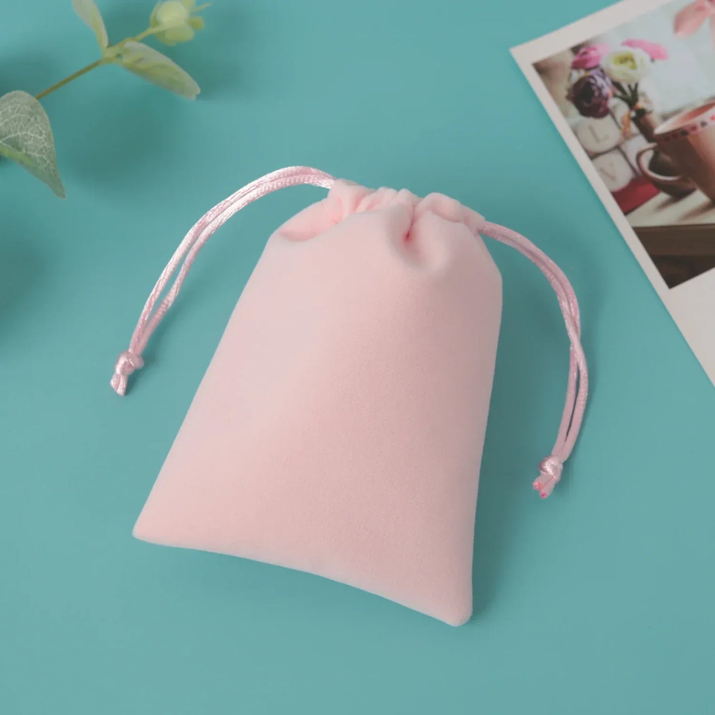 5Pcs Velvet Jewelry Small Pouches for Valentine's Day Marriage Party Gift Display Packing Bag Earrings Rings Organizer Bag