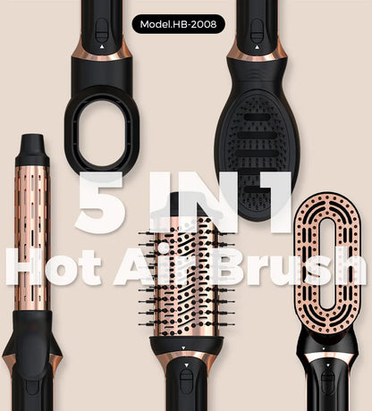 New Design Hot Air Brush 1200W 5 in 1 One Step Blow Dryer Comb Styler Electric Hair Dryer Volumizer Household & Hotel Use