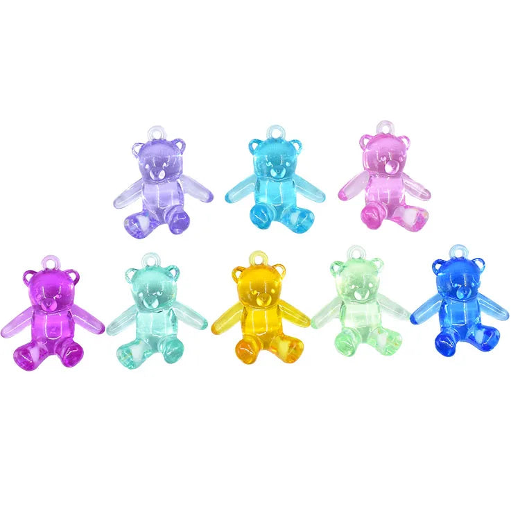 Acrylic Color Transparent Cute Children Play House Cartoon Resin Furniture Animal Decoration