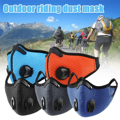 Sport Face Mask Activated Carbon Filter Dust Mask PM 2.5 Anti-Pollution Running Training MTB Road Bike Cycling Mask