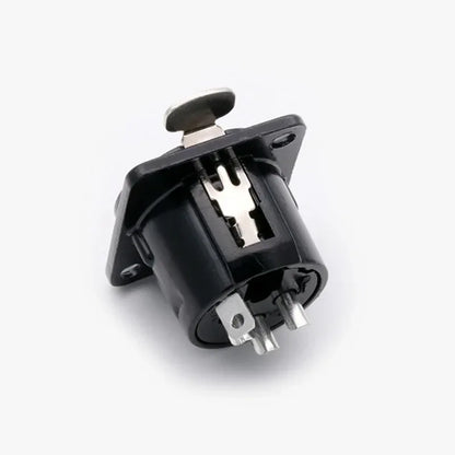 1pc 3pin XLR female socket connector, for Microphone/MIC, Panel Mount, Metal Shell +Copper Contact