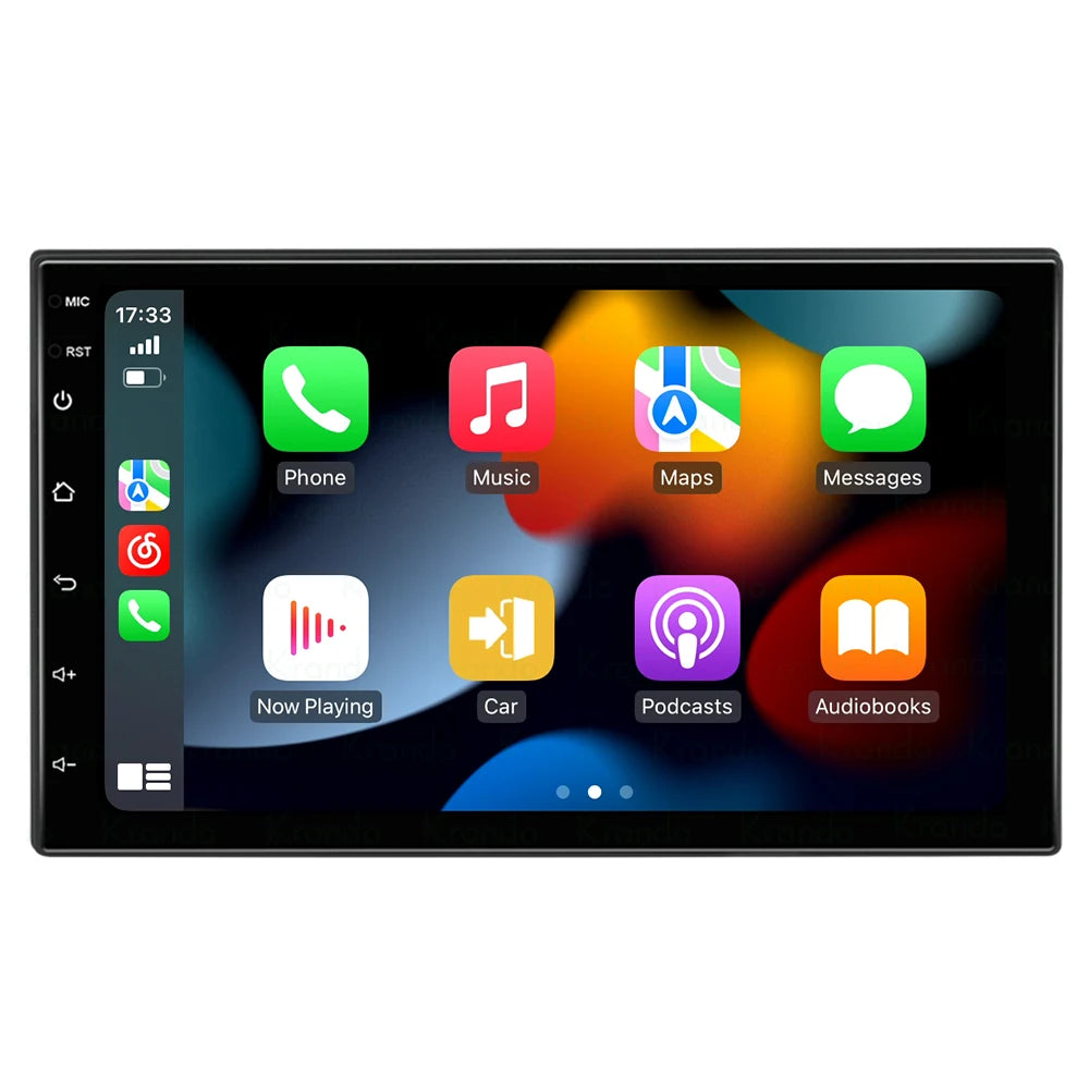 Krando Android 13.0  Universal 7 Inch TS18 Car Radio Screen Wireless Carplay Navigation GPS Wifi Multimedia Androiod Auto Stereo