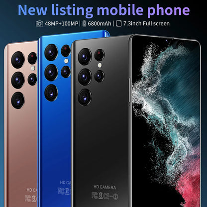 Hot Selling S23 ULTRA Original 16GB+1TB 7.3 Inch 48MP+100MP 5G High Quality Android 12 Smart Cell Phone