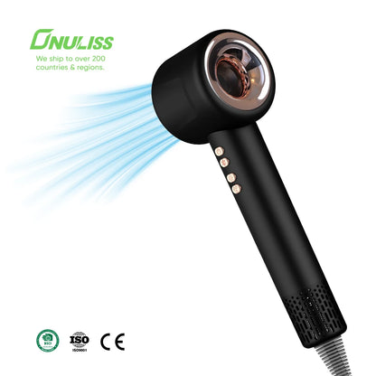 Professional 2000W High-Speed Brushless Motor Negative Ionic Blow Dryer 110000Rpm Powerful Ion Hair Dryer for Car & Salon Use