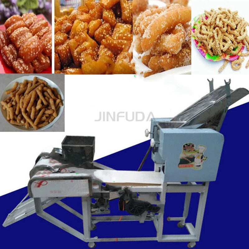 Automatic Nigerian Chinchin Dough Cube Cutter Chin Chin Forming Cutting Machine