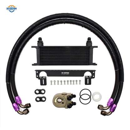 Engine Oil Cooler Kit For Honda Fit GK5 GE6 GE8 GD3 GR9 GS1 80 Oil Cooling Cooler