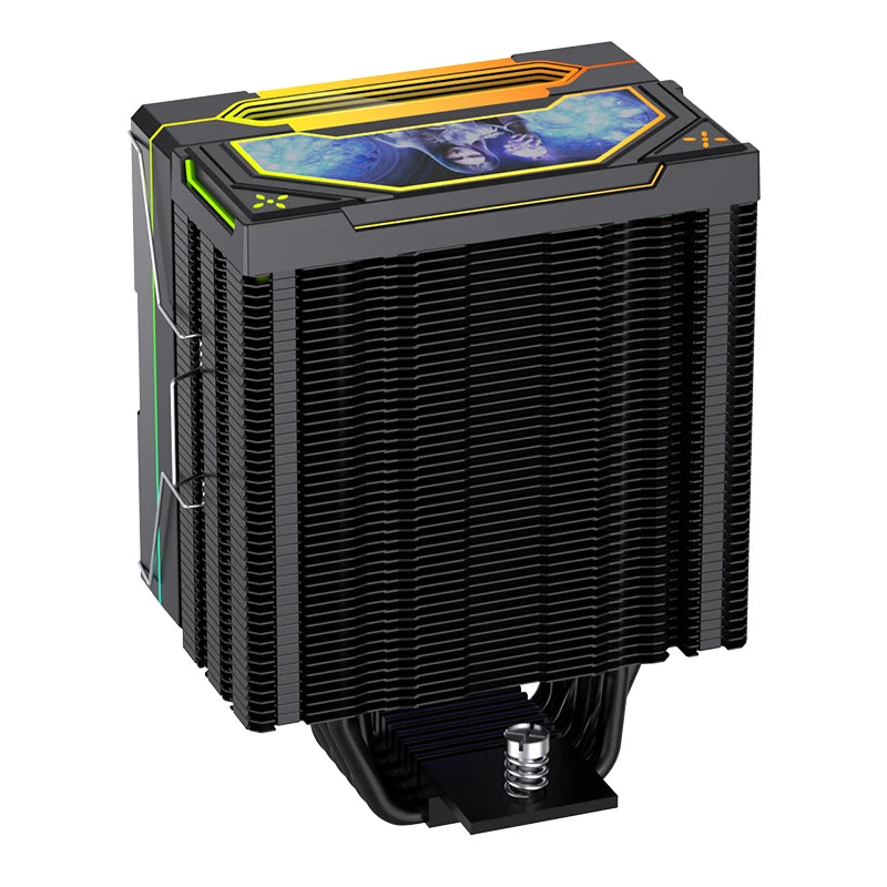 LOVINGCOOL Custom Intel CPU Cooler RGB 115x Radiator PC TDP 220W Quiet Cooler 120mm Cooling Fan for Gaming Case PC CPU Coolers