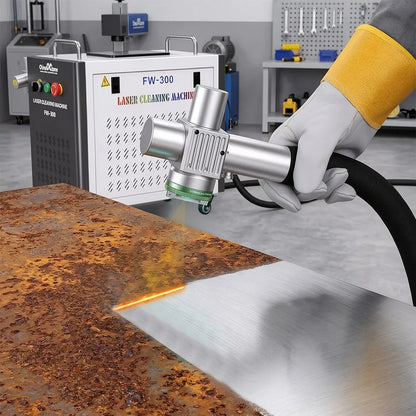 Scotle EU Warehouse 300W Air-cooled JPT 2mj 5mj 15mj Pulsed Laser Cleaning Machine Cleaner for Metal Wood Clean Oil/Paint Remove