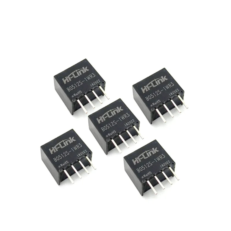 Hi-Link UL Certified DC DC Converter New Mini 1w 5v to 12v 84ma Single Output Isolated Switching Power Supply Module B0512S-1WR3