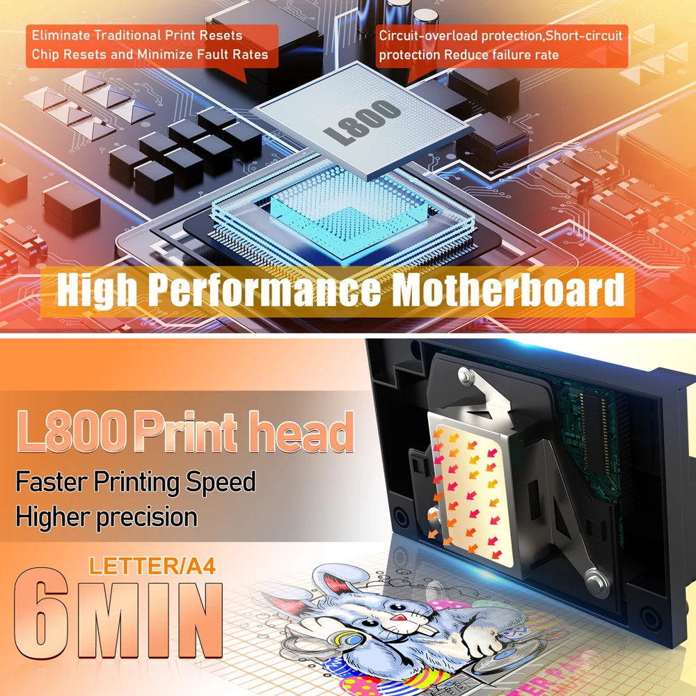 High Quality Dtf Printer Start Kit Heat Transfer T-shirt Printing Film Machine Digital Inkjet A3 A4 Dtf Printer L1800 L805
