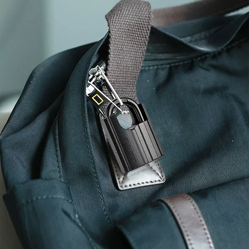 OPEL Heavy Duty Hardened Iron Anti-Theft Waterproof Padlock A3 Steel Shackle Key Operated Black Color for Outdoor/Indoor Use