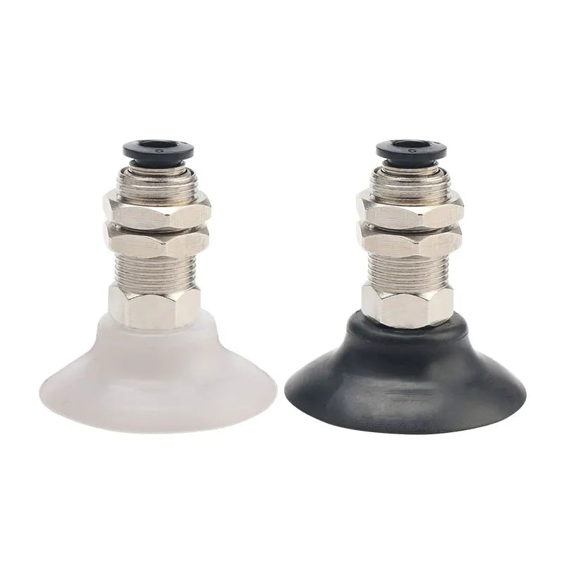 Mechanical Robot Arm Silicone  Rubber Industrial Sucker Vacuum Suction Cup Vacuum Pad With Mounting Holder Threaded Screw