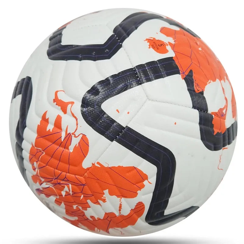 High Quality Machine Stitched PU Leather Football Size 5 Professional Sport Training Game Football Ball Soccer Balls for Outdoor