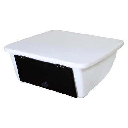 Universal T-Top Electronics Box SB200 Clamp on Overhead  Center Console Boat Marine Storage Camps for 2",1.5",1.9" Tubing