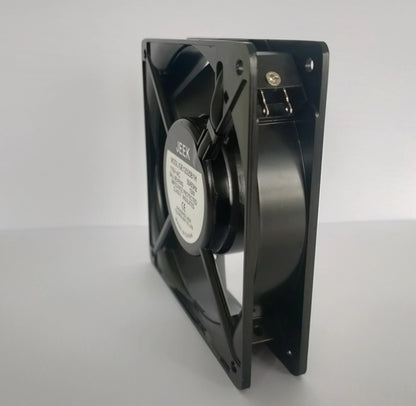 JEEK 12025 230V AC Cabinet Fan CE Certified 19W Aluminum Frame for Distribution Box and Industrial Ventilation