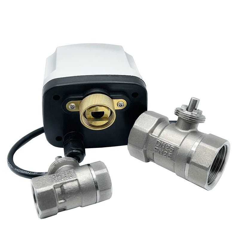 1/2" 3/4" 1" 1-1/4" Stainless Steel Electric Motorized Ball Valve 220V 12V 24V 3-Wire 2-Control for Water High Big Torque Motor