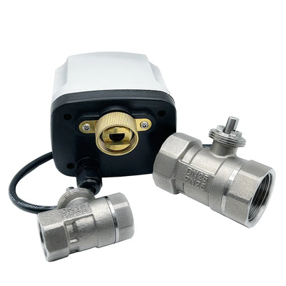 1/2" 3/4" 1" 1-1/4" Stainless Steel Electric Motorized Ball Valve 220V 12V 24V 3-Wire 2-Control for Water High Big Torque Motor