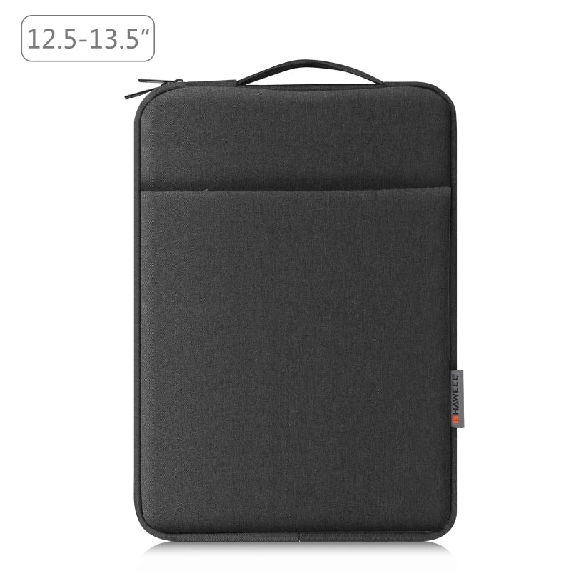 HAWEEL 15-16.7 Inch Laptop Sleeve Case Multi-Function Nylon Storage Briefcase Bag with Zipper Handle Elegant Handbag Design