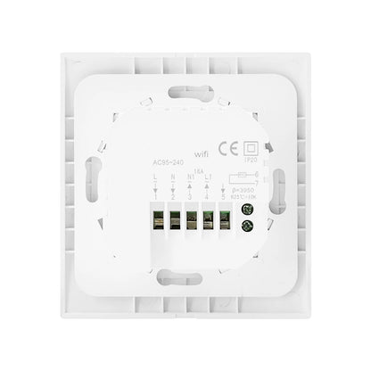 Room Thermostat Square Convex LCD Panel Child Lock Floor Heating System Programmable Smart WIFI Thermostat