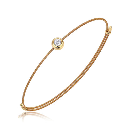 VVS1 Round Moissanite Gemstone Rope Bracelet Luxury Women Jewelry for Girls Pink Red Rope Moissanite Charm Bracelet
