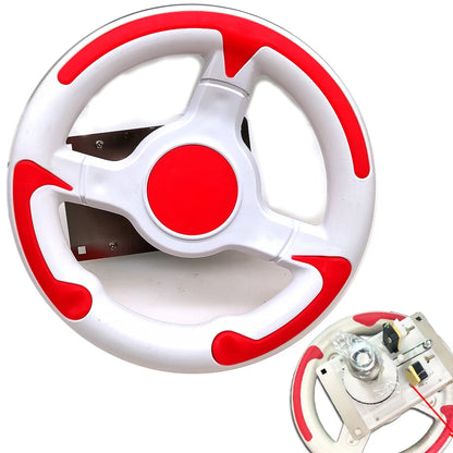 Plastic Steering Wheel Children Coin Operated Video Arcade Outrun Electronics Racing Simulator Car Driving Game Machine Kids