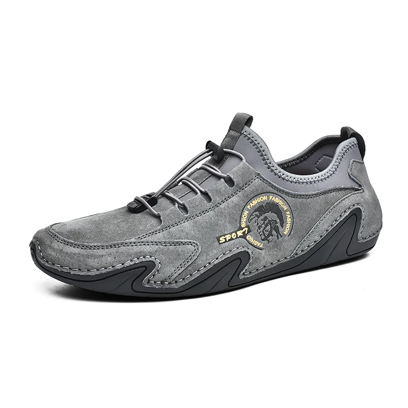 Wholesale Fancy Octopus Shape Men Casual Leather Loafer Slip on Shoes