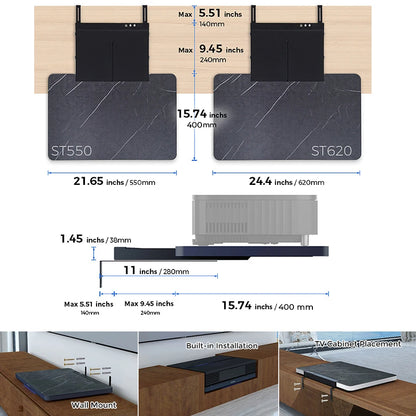 NEW Laser Projector Telescopic Motorized Platform for Ultra Short Throw UST Projector