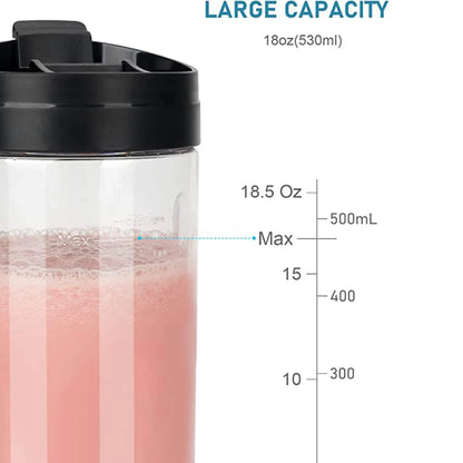 Ligkevan Fresh Fruit Smoothies Electric Mixer USB Rechargeable Cup Personal Bottle Mini Blenders Juice Portable Juicer Blender