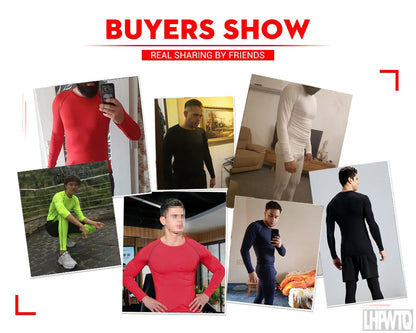 Men's Thermal Underwear Set MMA Tactics Leggings Solid Color Costume Compress Fitness Long Johns Men Winter Brands  Men
