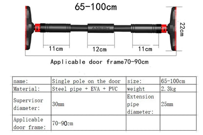 Large Door Horizontal bar Steel Adjustable Training Bars For Home Sport Workout Pull Up Arm Training Sit Up Bar Fitness Equipm