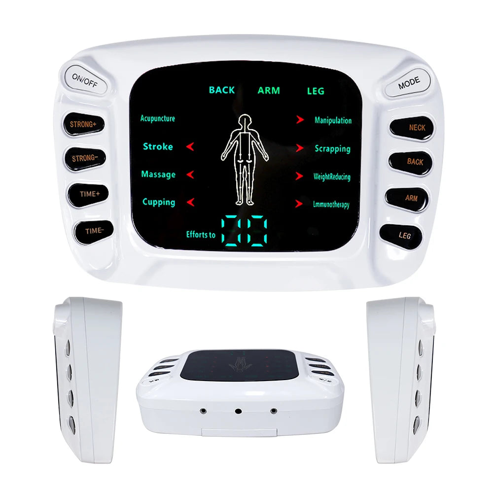 8 Models Tens Electric Muscle Stimulator Ems Acupuncture Body Massage Digital Therapy Massager Electrostimulator