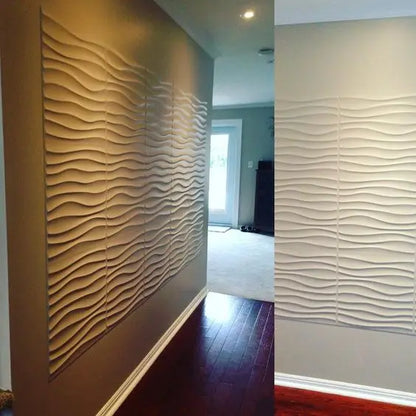 Irini Waterproof Fireproof ECO-Friendly Paintable 3D PVC Wall Panels Geometric Pattern Modern Design for Living Room Household