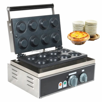 Hotel Use Mini Portuguese Custard Egg Tart Mold Machine New Condition Snack Crust Shaping Manual Machine PLC Core Components