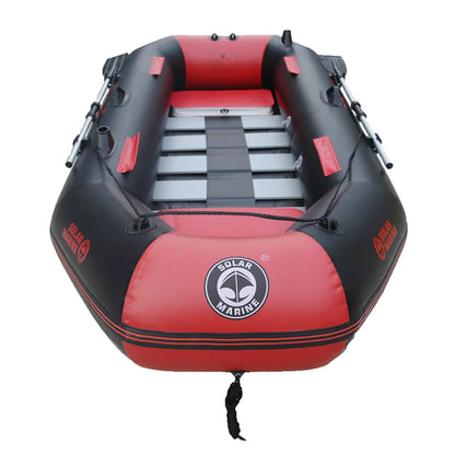 Hot Selling Solar Marine B230-1 230 CM 3 People PVC Inflatable Kayak Canoe Wooden Floor Fishing Boat With Oar Accessories