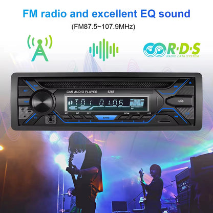 MP3 Player USB/TF Card Reader CD FM Radio High Fidelity Four-Channel Output for Car Bluetooth Hands-Free WAV APE USB
