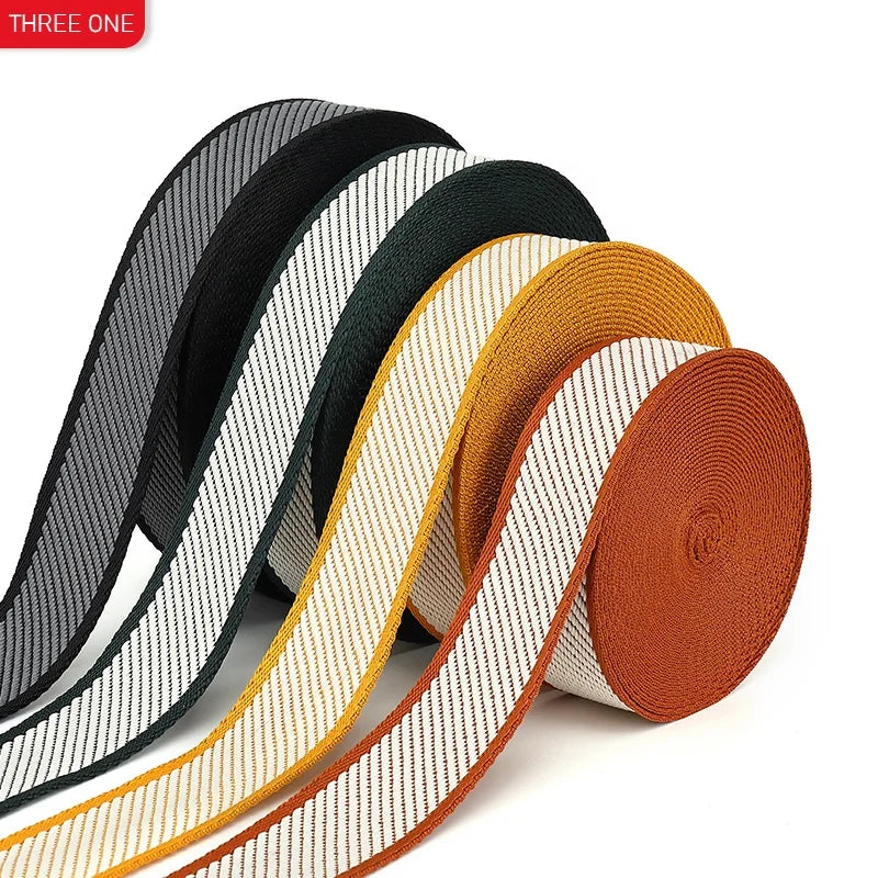 Factory Custom Jacquard Webbing Custom logo Polyester Webbing Bag Shoulder Belt Custom Clothing Accessories Webbing
