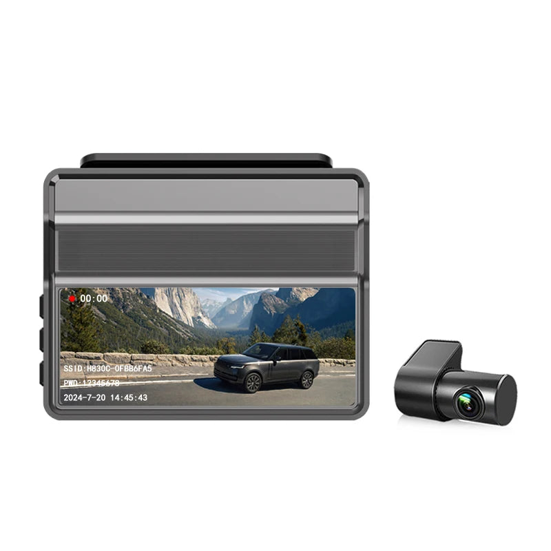 High Definition Night Vision Dual Lens Dashcam in Car Black Box Dual Lens Dashcam