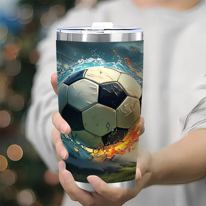 Patio and BBQ Must-Have 20oz Tumbler with Double Silver Side