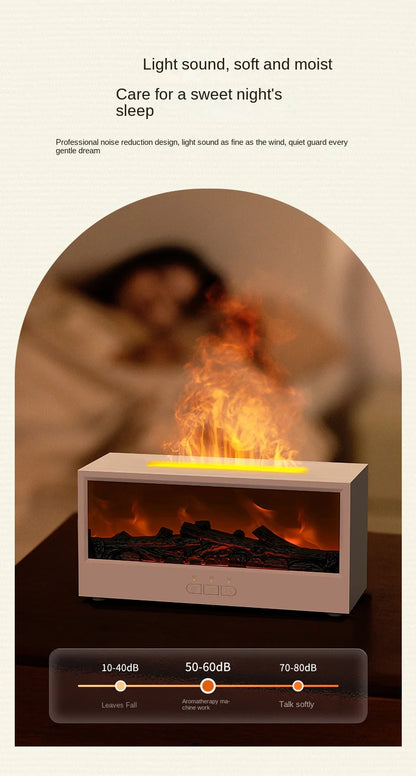 New Retro 3D Simulation Electric Desktop Humidifier Aromatherapy Remote Control Home Plastic Power Source Fireplace Household