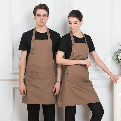 Black Apron Bartender Beauty Salon Supermarket BBQ Sleeveless Waist Catering Kitchen Work Apron Kitchen Accessories