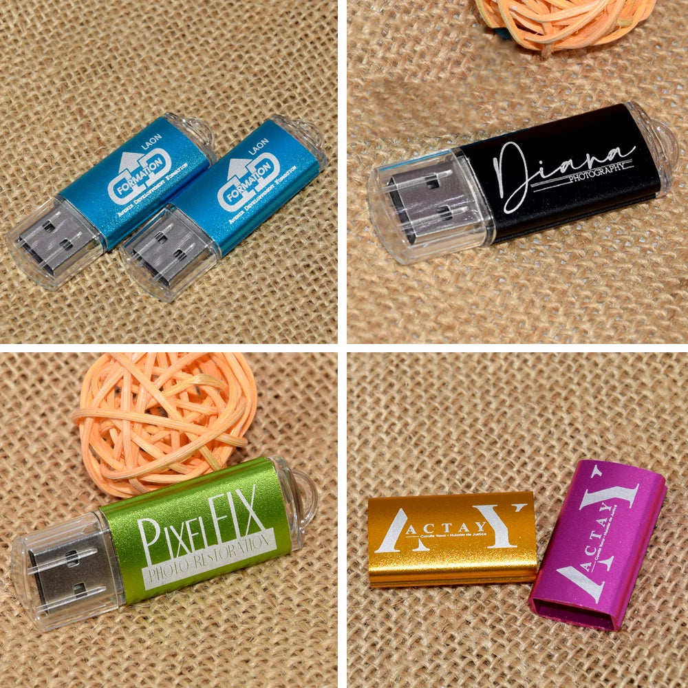 100pcs/lot factory price usb 2.0 flash drive 512MB 4GB 16GB usb metal pendrive 4GB 64GB usb memory stick Free Custom logo gifts
