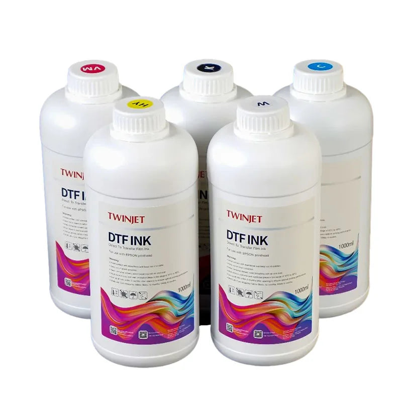 High Quality 1 Liter Bottle Dtf Printer Textile White DTF Ink for Eps I3200 Head
